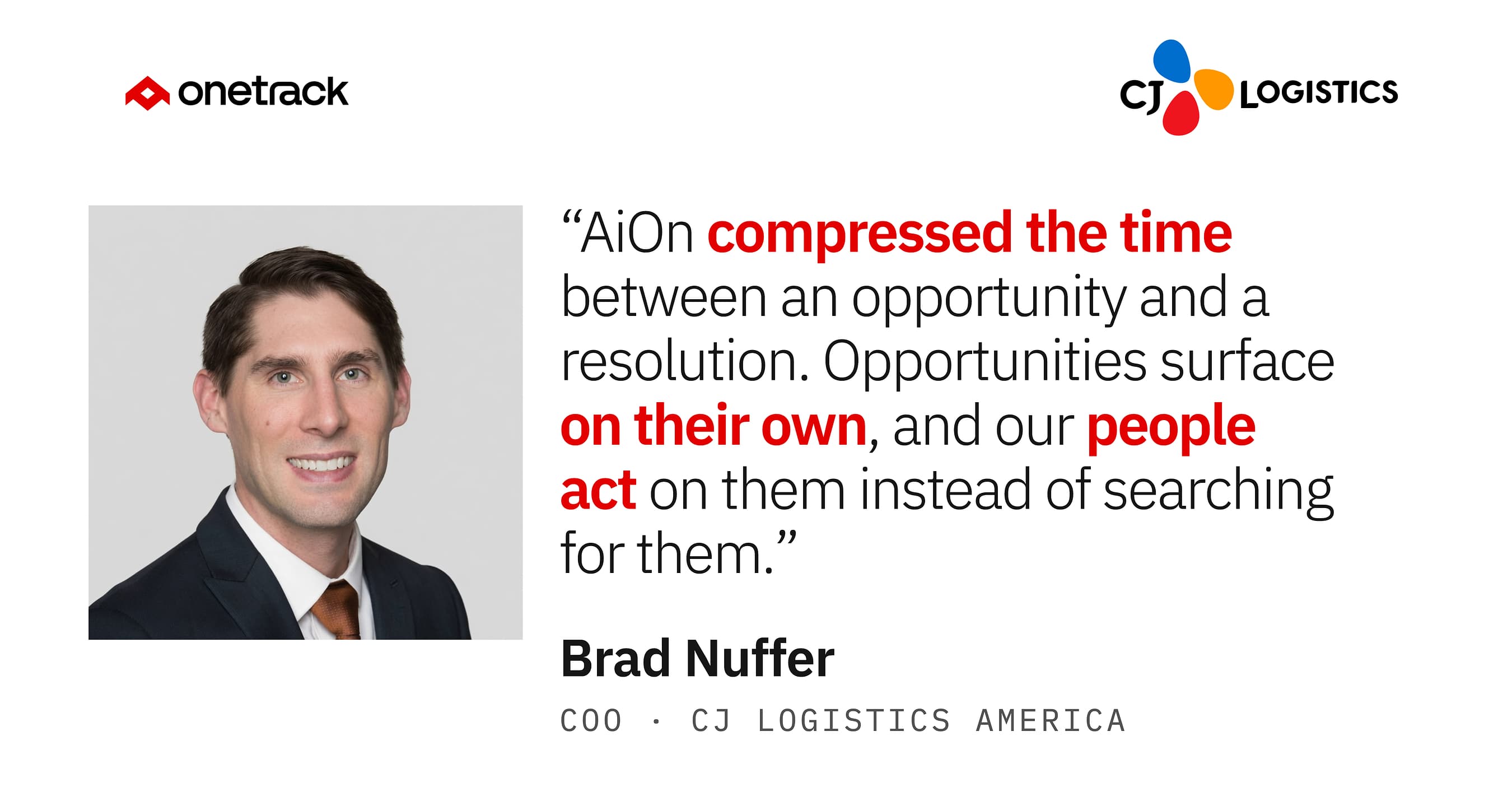 CJ Logistics America chooses OneTrack’s AiOn platform to deploy agentic AI across 40 warehouses